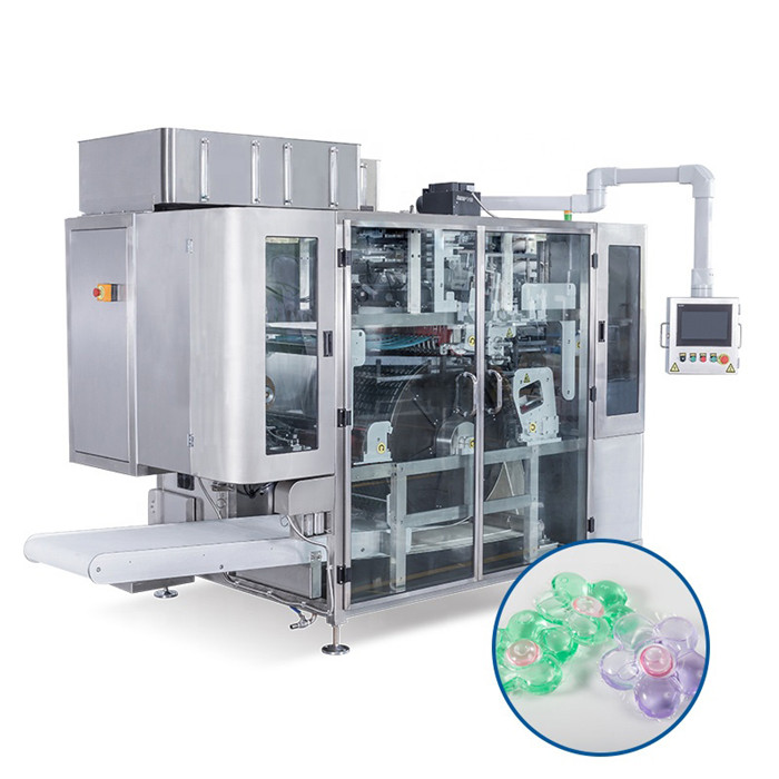 Vandopløselig filmvaskekapsler Påfyldningsmaskine Opvaskemiddel Pod-emballeringsmaskine